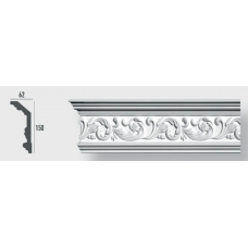 Плинтус потолочный с орнаментом Decomaster 95094 (150х62х2400мм)