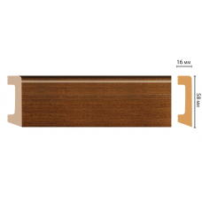 Цветной напольный плинтус Decomaster D234-75 (58*16*2400 мм)